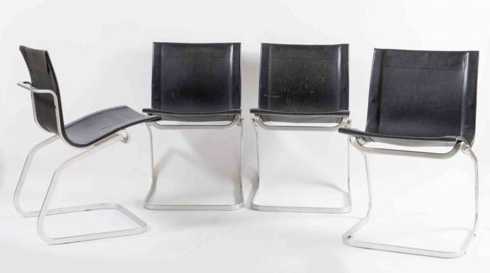 Claudio Salocchi - Set of 4 Chairs Lia Model - Designer Work Chairs 