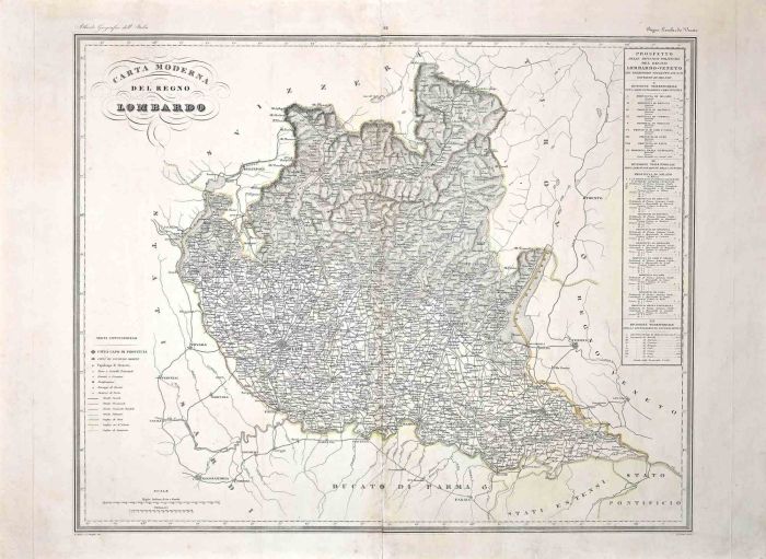 The Map of Lombardy