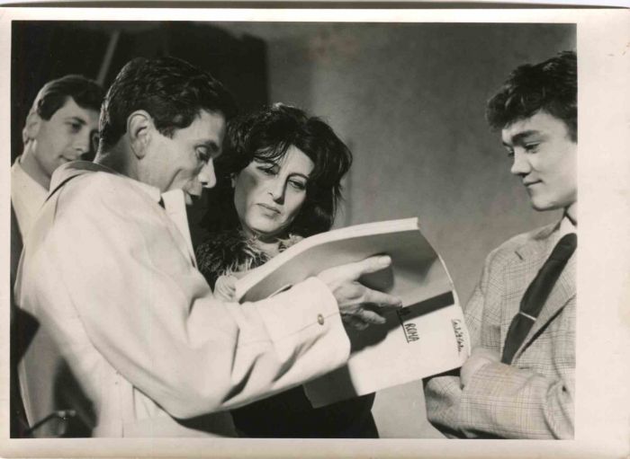 Anna Magnani and Pier Paolo Pasolini - Vintage Photographs