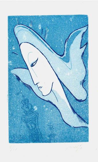 Guelfo Bianchini - Blue Angel - Contemporary Art