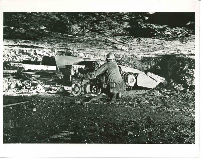 Mechanization of Mines Benefits Workers- American Vintage Photograph