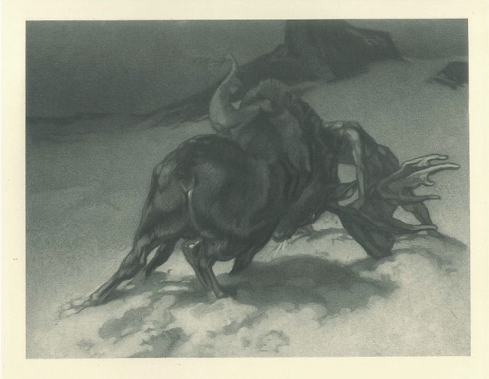 Kampf by Franz Von Bayros (Choisy Le Conin) - Modern Artwork