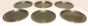 Set of Six Silver Dishes by Anonymous - Decorative Object