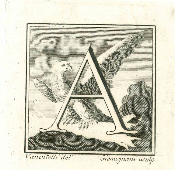 Capital letter for the Antiquities of Herculaneum Exposed