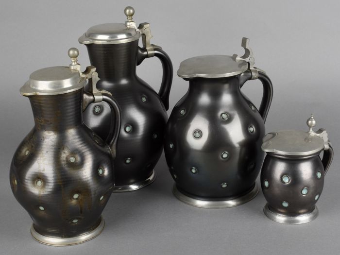 Black Coffee Set By Eugen Wiedamann -Decorative Object