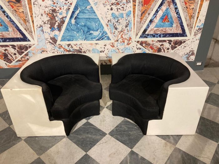 Pair of Armchairs "Safari" by Poltronova Archizoom Associati - Design Furniture