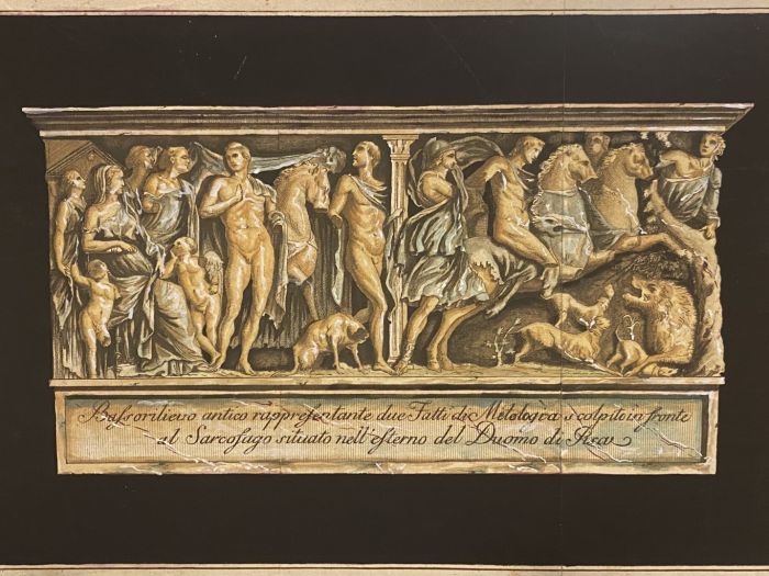 Bassorilievo del Sarcofago Romano nel Duomo di PIsa by Anonymous - Artwork