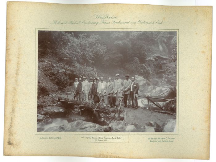 Beim Uramino Jacki Fall  by prince Franz Ferdinand von Osterreich Este - Artwork