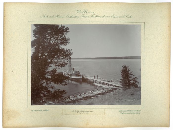 U.St. Yellowstone Lac. - 25 September 1893 by prince Franz Ferdinand von Osterreich Este - Artwork