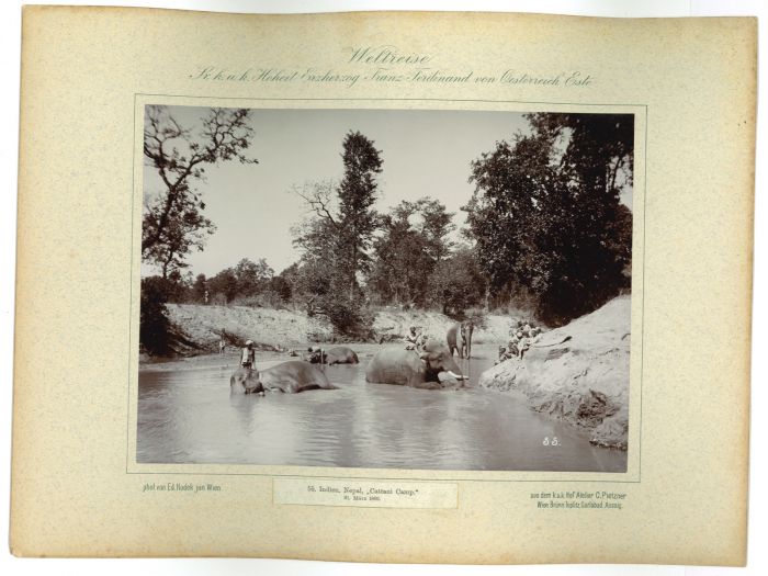 Indien. Nepal - Cattani Camp by prince Franz Ferdinand von Osterreich Este - Artwork