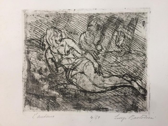 L'Aretino by Luigi Bartolini - Modern Artwork 