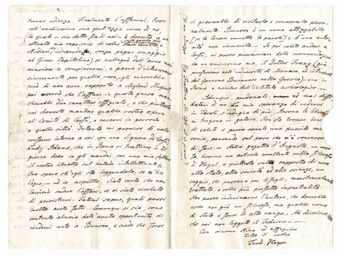 Correspondence by Theodor Fr. Heyse - Original Manuscripts