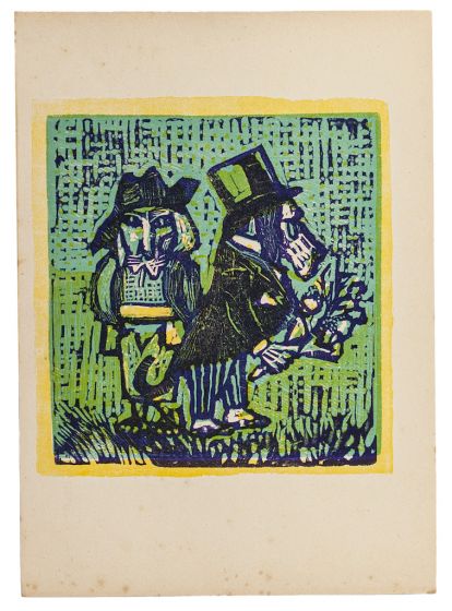 The Dogs by Mino Maccari - Modern Artwork