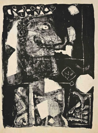 Man with pipe by Antoni Clavè - Modern Artwork