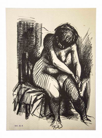 Crouched Nude