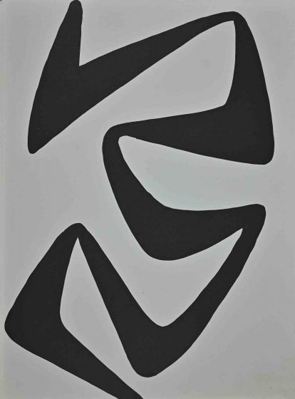 Alexander Calder - Black Abstract Composition - Contemporary Artwork