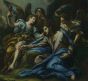 Jesus in the Garden with Angels