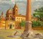 Piazza del Popolo, Rome by E. Battaglia - Modern Artwork