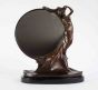 Art Nouveau Bronze Mirror