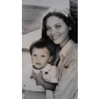 The Italian Actress Ornella Muti with her son
