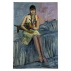 Girl with Dog