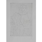 Figure assise, le bras droit appuye sur une table (Seated Figure)