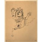 Jean Cocteau's China Ink - From "La Machine Infernale" 