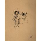 Jean Cocteau's China Ink - From "La Machine Infernale" 