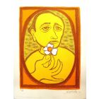 Man with flower