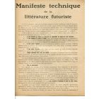 Manifeste Technique de la Littérature Futuriste
