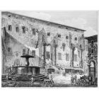 Piazza di Palestrina costruita sulle rovine del famoso Tempio della Fortuna Prenestina