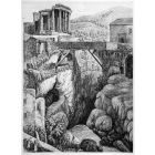 Veduta Generale del Tempio della Sibilla, e Ponte della Cascata di Tivoli