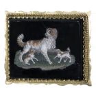 Small Plate With Dogs and Puppies
