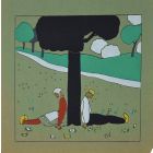 Children Asleep Under A Tree