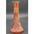 Art Deco Red Marbled Vase