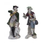 Hunters - Antique Polychrome Porcelains