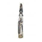 Painted Ivory Carving of a Standing Female Figure
