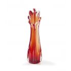 Vintage Orange Glass Vase