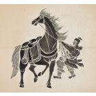 Rider Taming a Horse