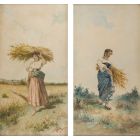 Farmers with Bundle of Spikes