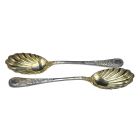 Vintage Silver Serving Cutlery - England Late 19th Century