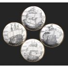  Set of Four Plates 'Velieri'