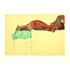 Reclining Male Nude with Green Cloth