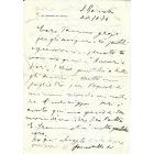 Autograph Letter Signed by de Pisis - Love and Flowers