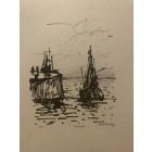 Fishing boat on the sea