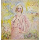Woman in pink