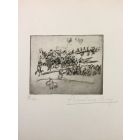 En Selle - from "Le Croquis du Front Italien"