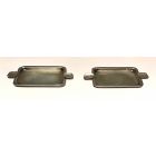 Pair of Silver Ashtrays