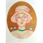 Ragazza Nell'ovale Giallo