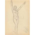 Standing Figure with Arms Upward
